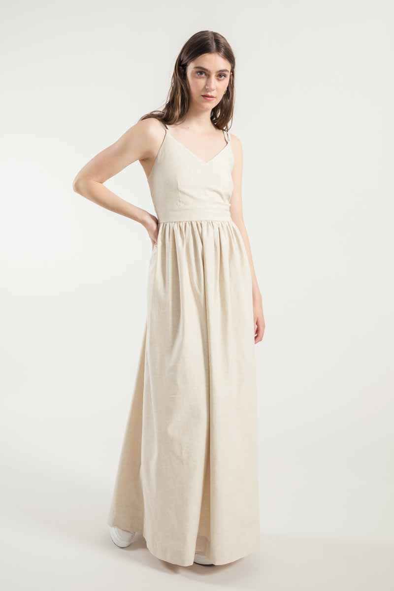 Rifò GIADA Vestito Lungo Donna Cotone Rigenerato