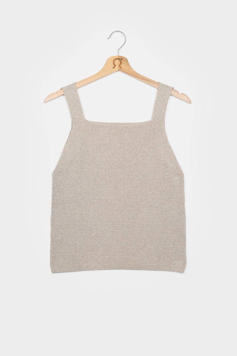 Rifò SOLE Canotta Spalla Larga Donna Cotone Rigenerato Vendite Flash