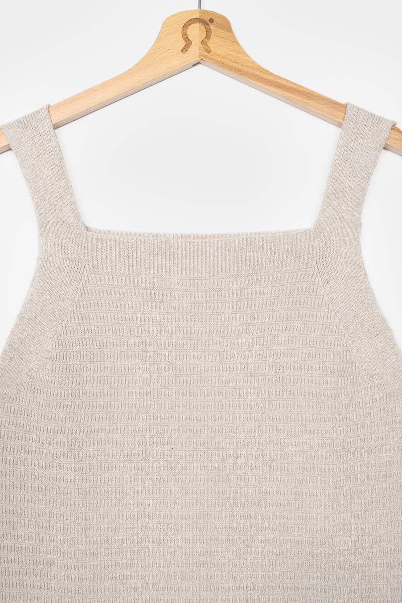 Rifò SOLE Canotta Spalla Larga Donna Cotone Rigenerato Vendite Flash