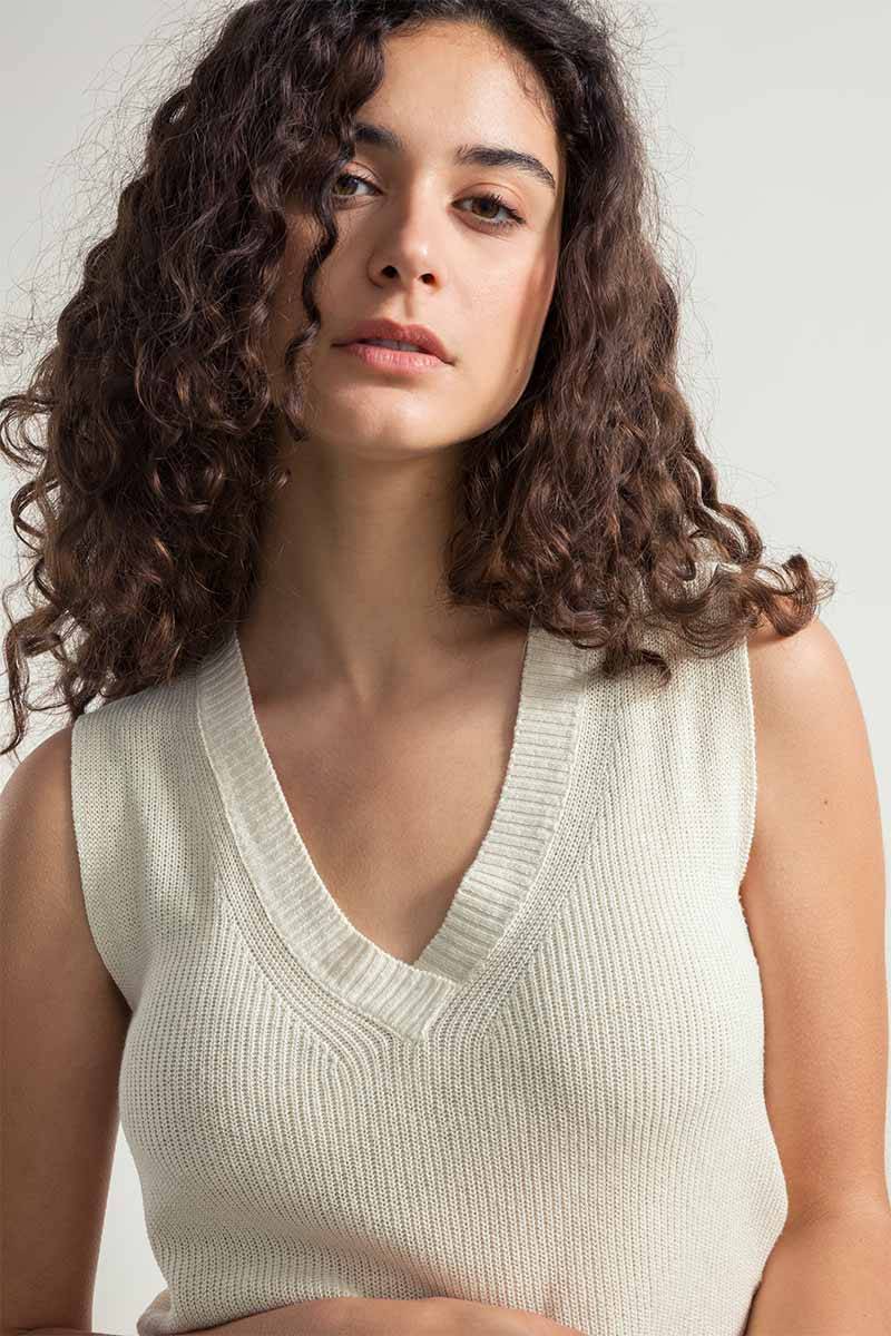 Rifò GAIA Canotta Donna Seta Rigenerata Nuova
