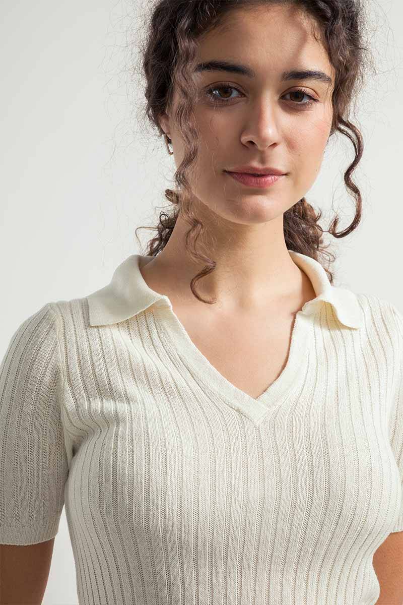 Rifò GIGI Polo Donna Seta Rigenerata Moda