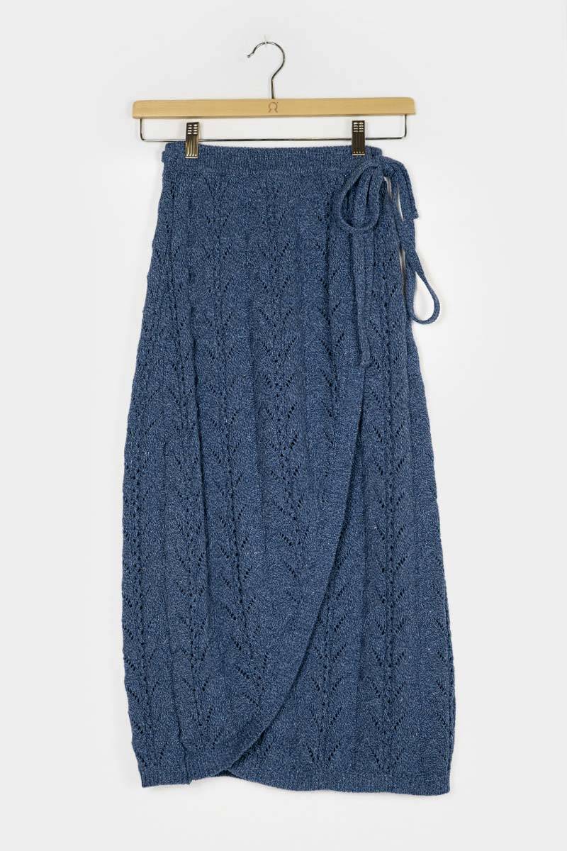 Rifò LAUREN Gonna Donna Cotone Jeans Rigenerato Vendita