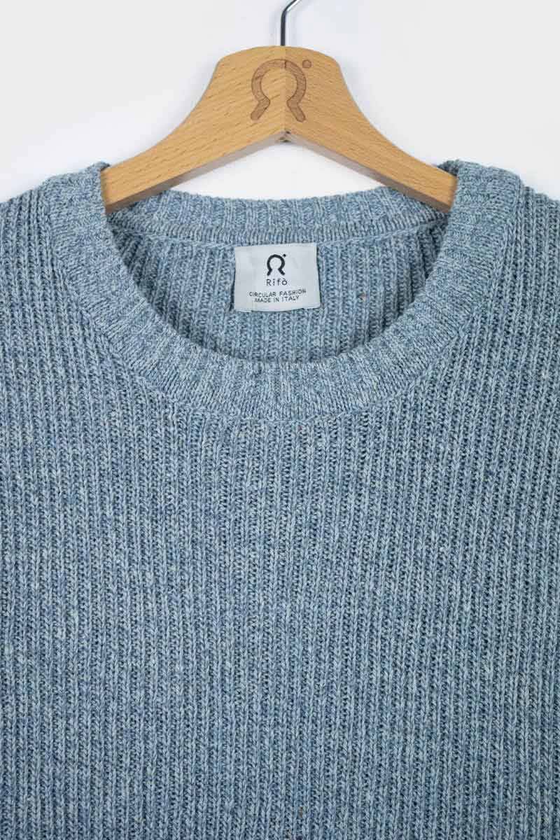 Rifò DARIA Maglia Donna Cotone Jeans Rigenerato Spedizione Gratuita