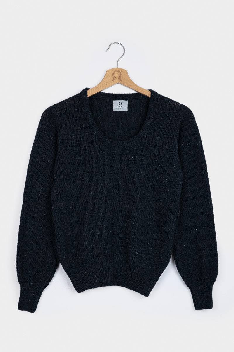 Rifò GRAZIA Maglia Donna Cotone Jeans rigenerato Qualità Garantita