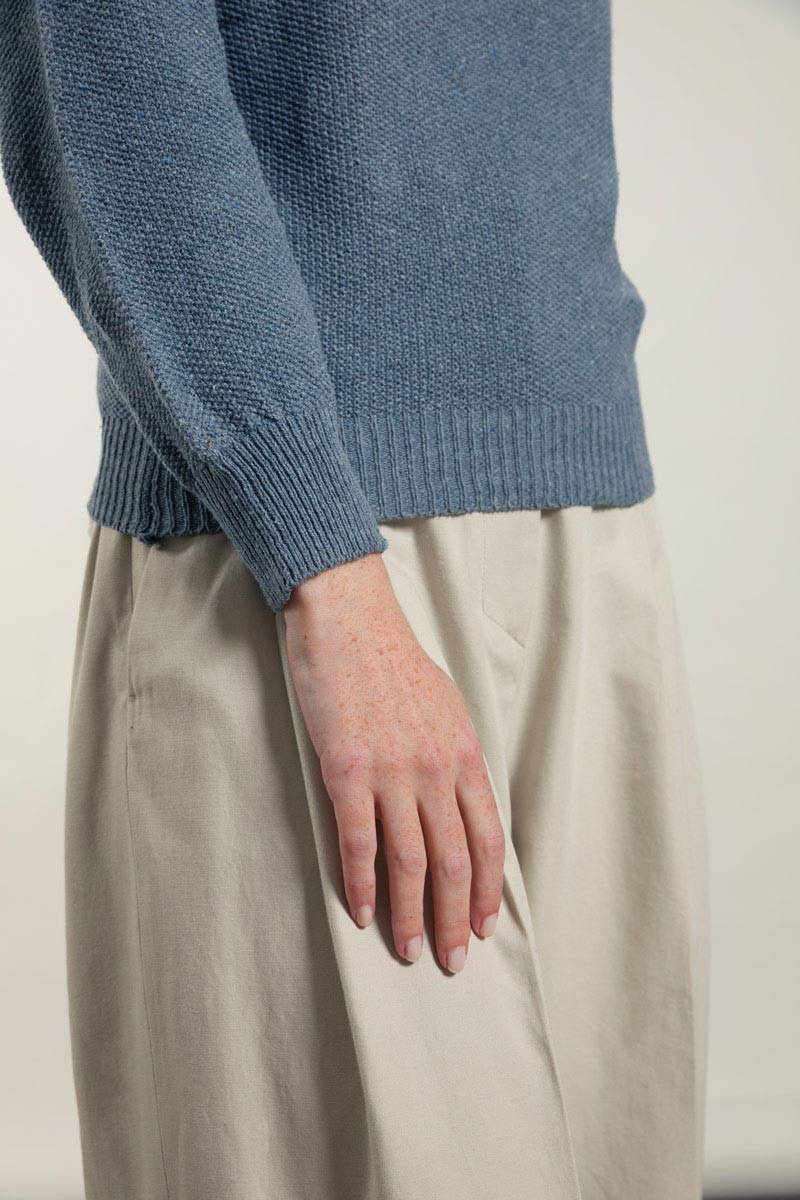 Rifò GRAZIA Maglia Donna Cotone Jeans rigenerato Acquista Ora