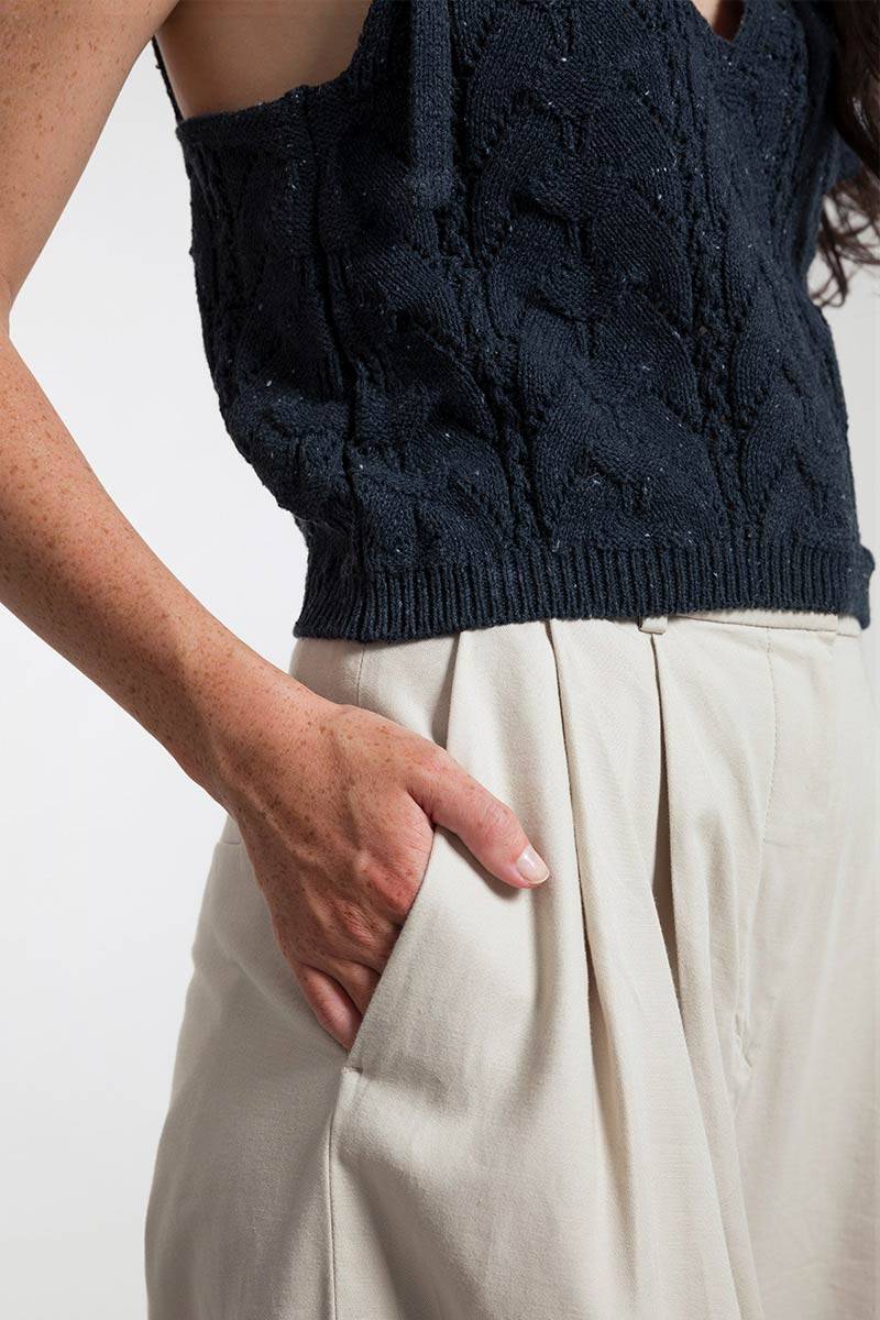 Rifò RENÉ Top Donna Cotone Jeans Rigenerato Fino Al -60%