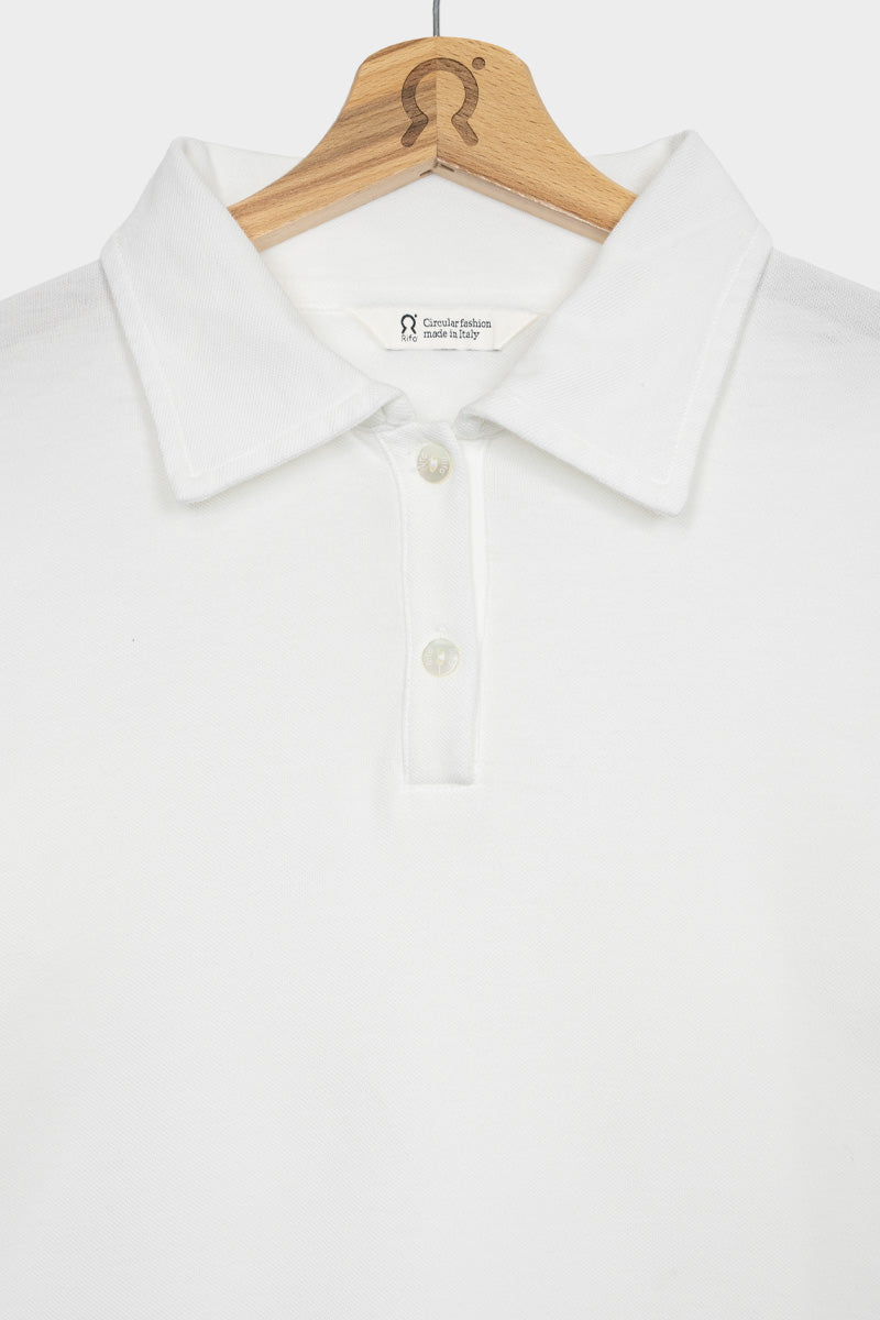 Rifò LUDO Maglia Polo Donna Cotone Rigenerato Prezzo Ridotto