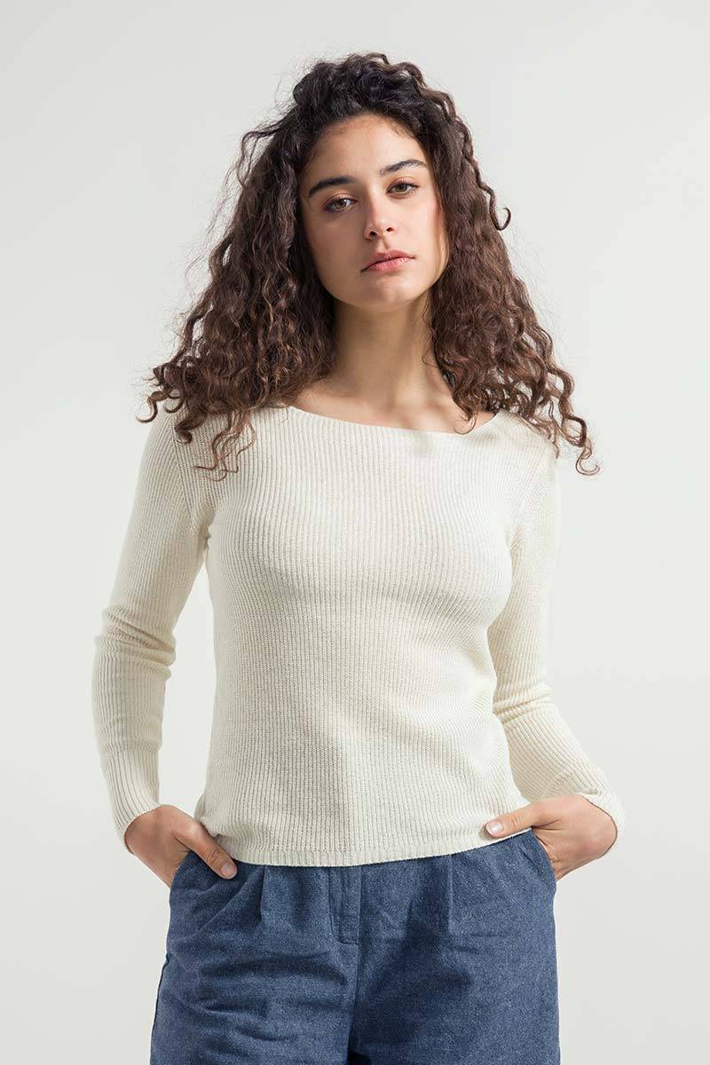 Rifò GISELLE Maglia Donna Seta Rigenerata