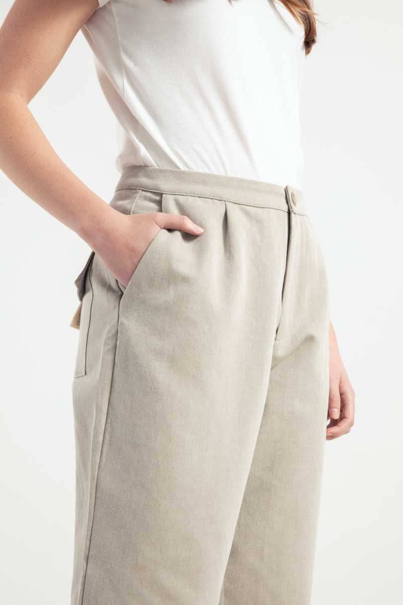 Rifò NOVILIA Pantaloni Donna Cotone Rigenerato Economico