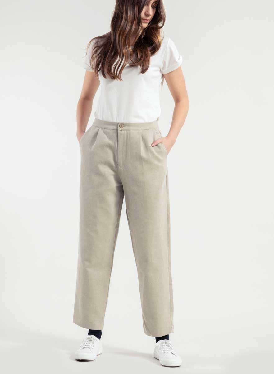Rifò NOVILIA Pantaloni Donna Cotone Rigenerato Economico