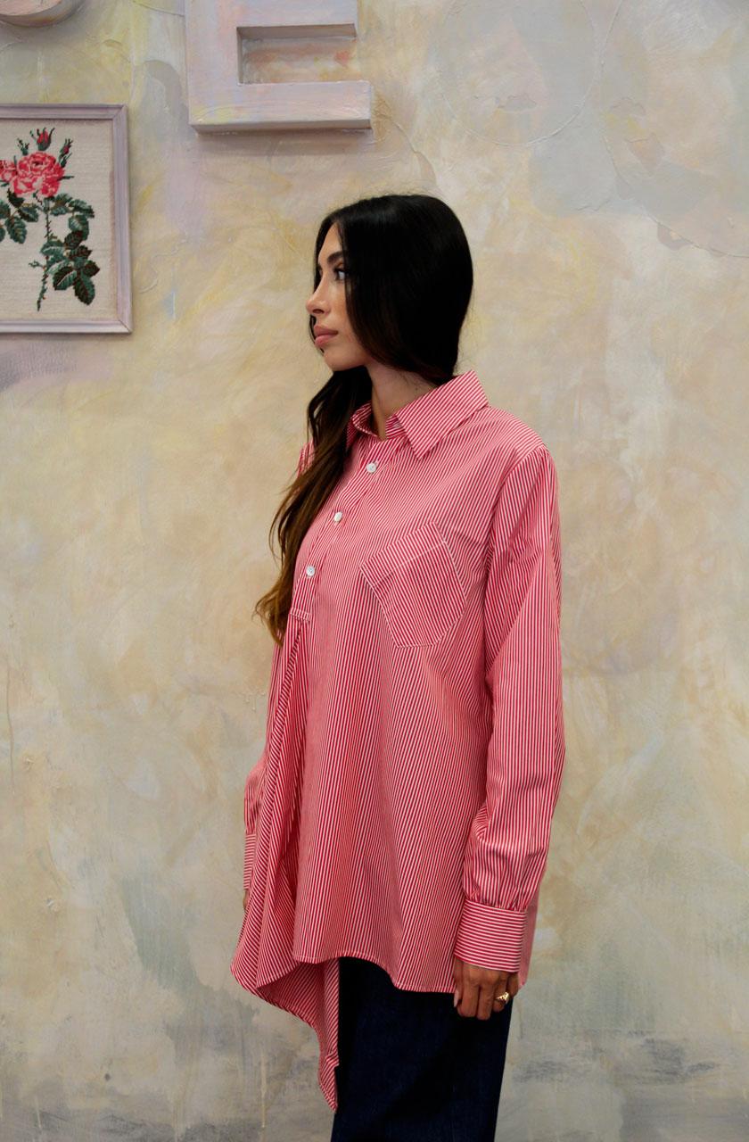 ROSÈ A POIS Velvet Camicia Pezzi Unici