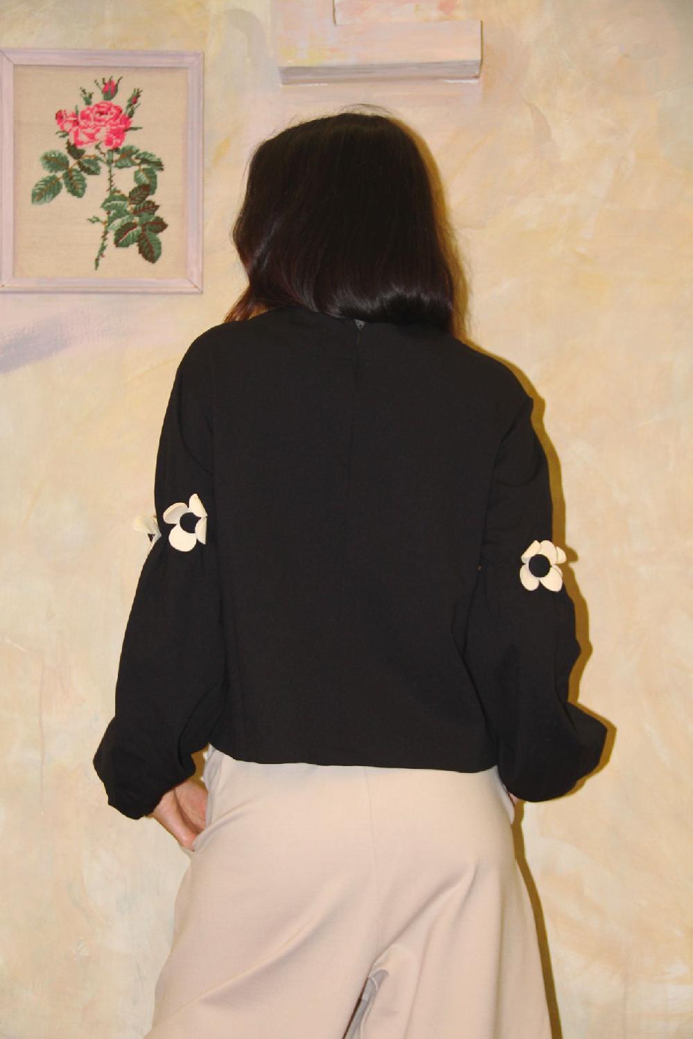ROSÈ A POIS Queen Blusa In Linea