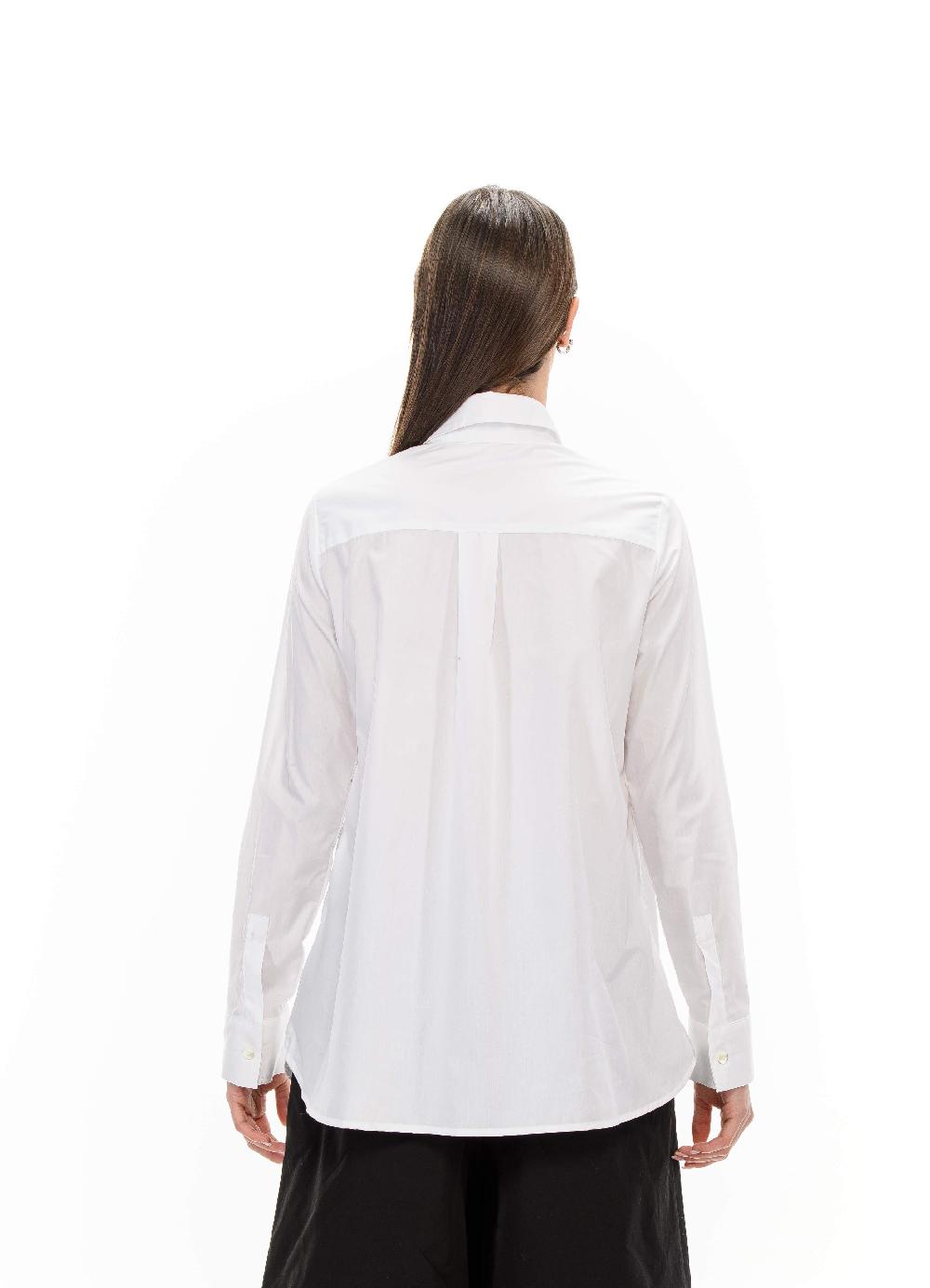 ROSÈ A POIS ENDORA Camicia bianca maxi-cuore Promozione
