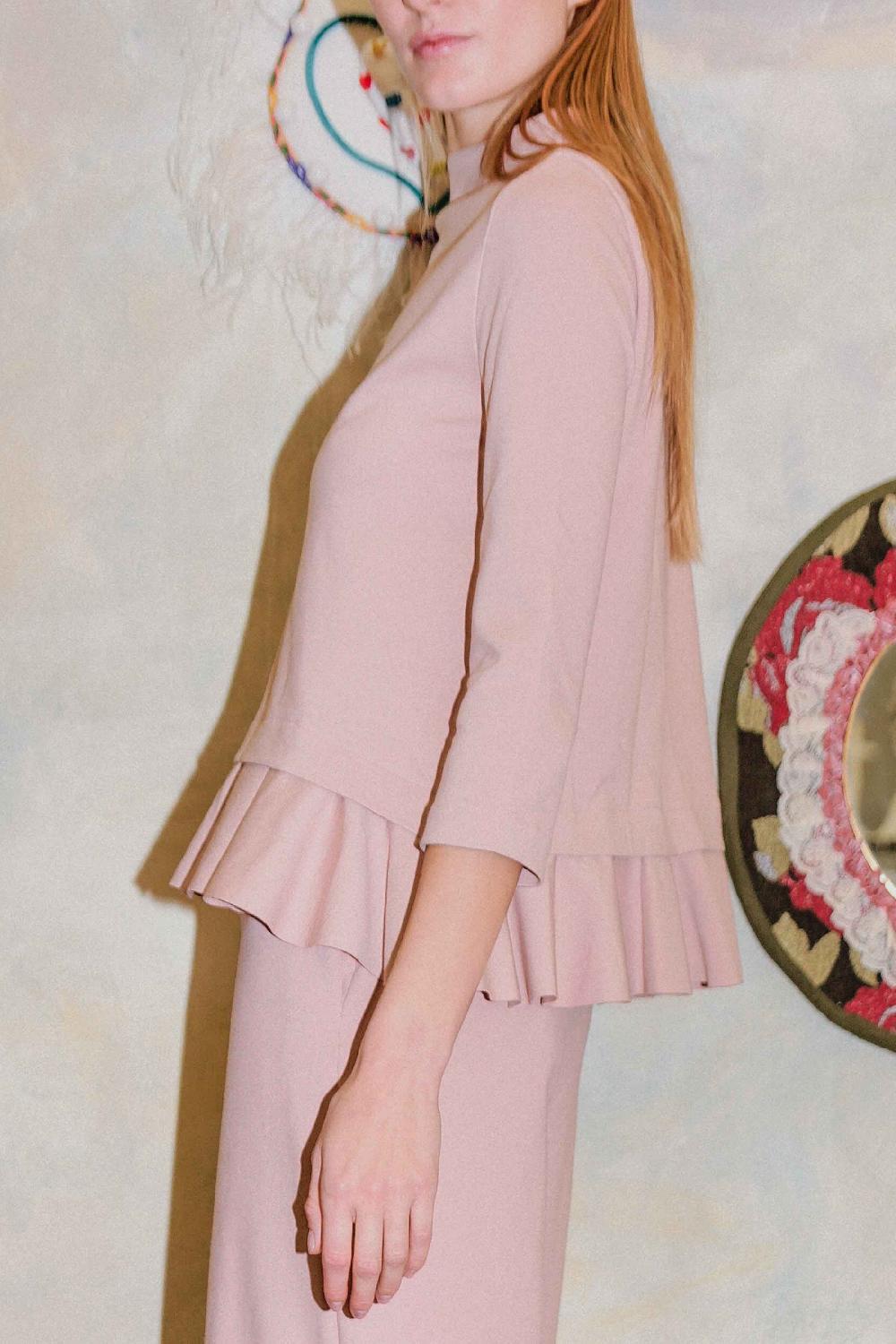 ROSÈ A POIS GRIFFIN Blusa cipria Convenienza