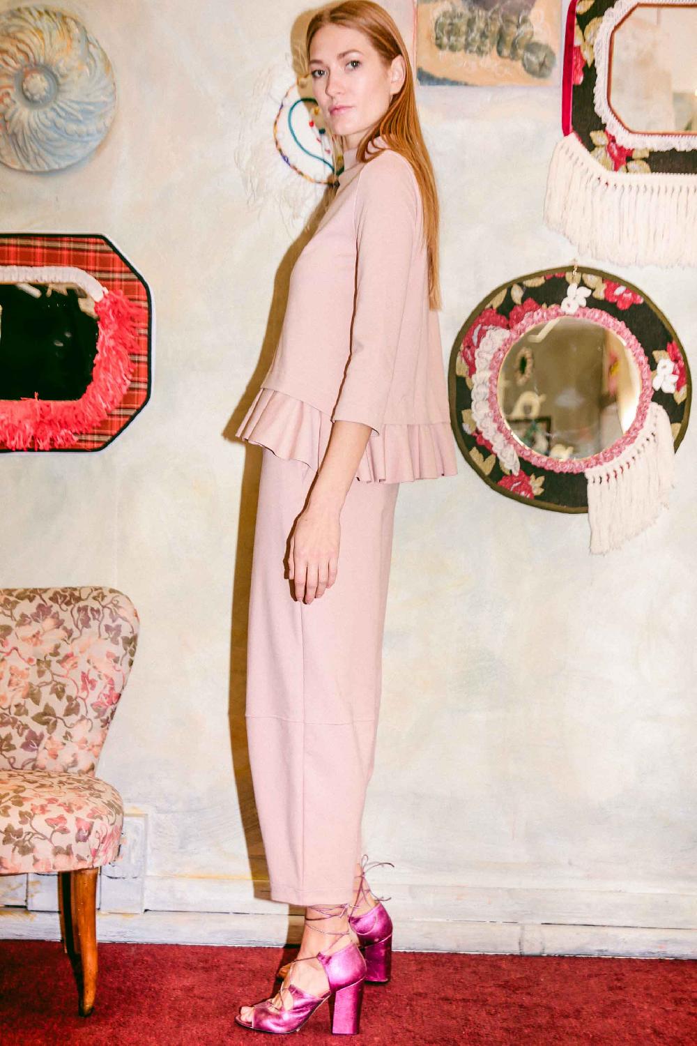 ROSÈ A POIS SIMPSON Pantalone bombato Novità