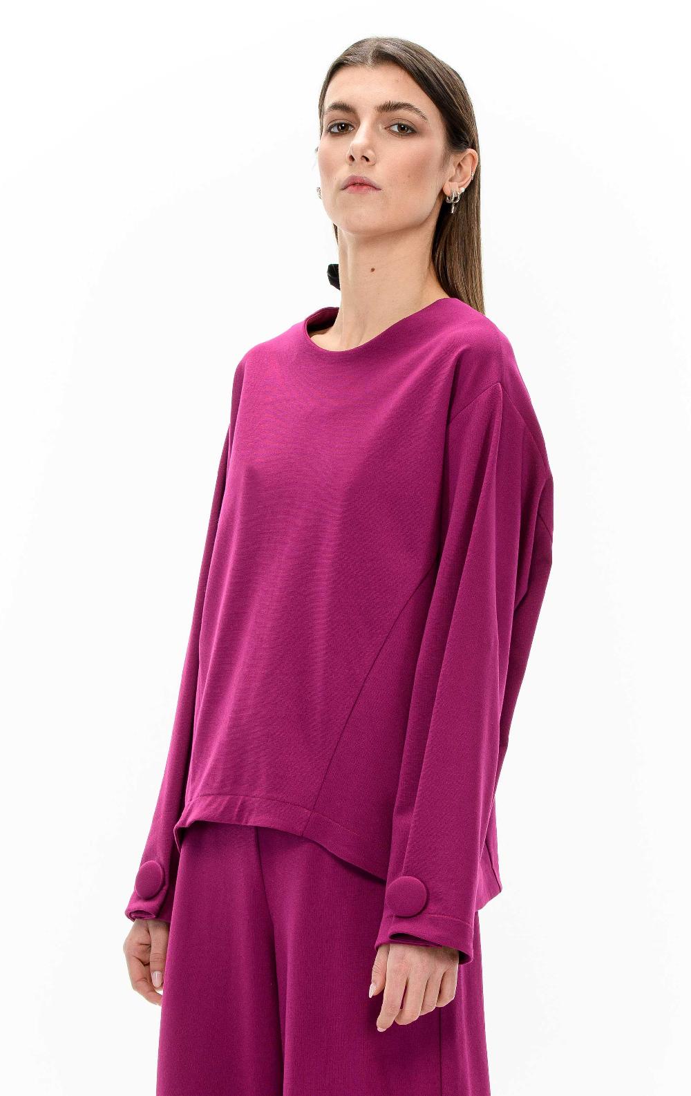 ROSÈ A POIS LENORA Blusa con fiocco Pezzi Unici