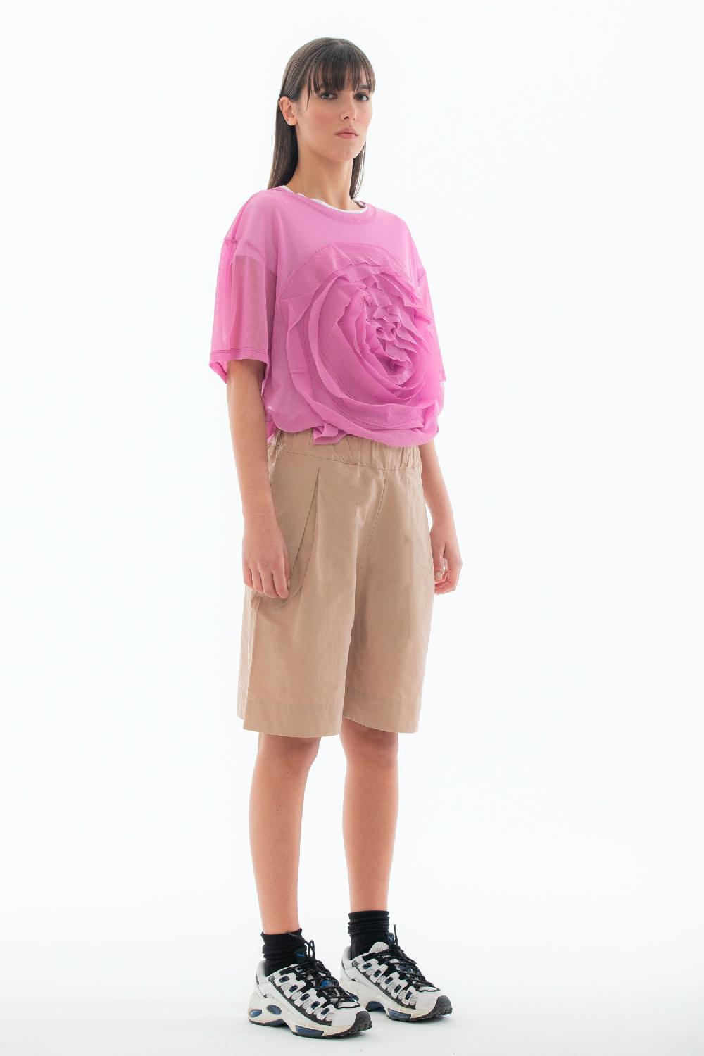 ROSÈ A POIS Peggy T-shirt Rosa Consegna Veloce