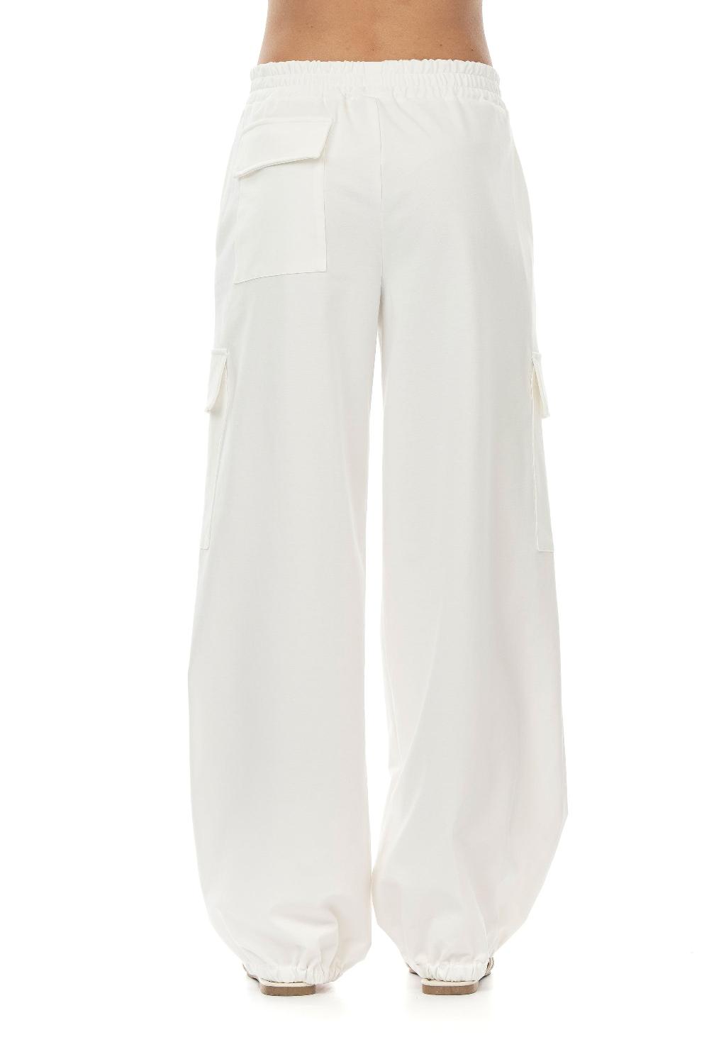ROSÈ A POIS Pippo Pantalone Bianco In Vendita