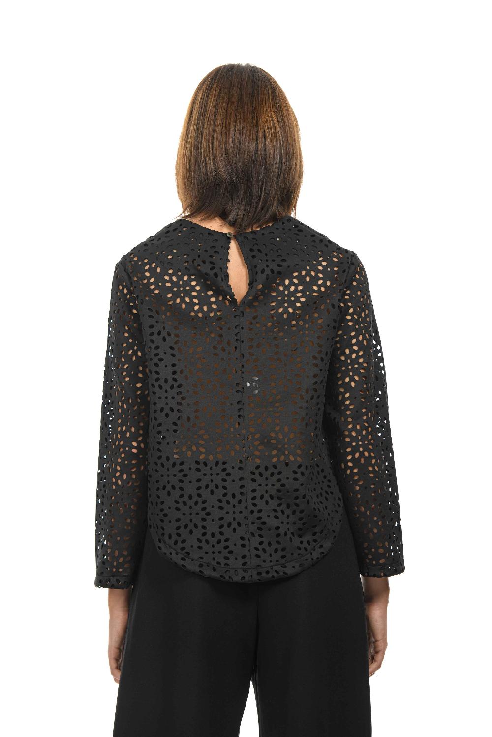 ROSÈ A POIS PLAGG Blusa traforata Hotsell