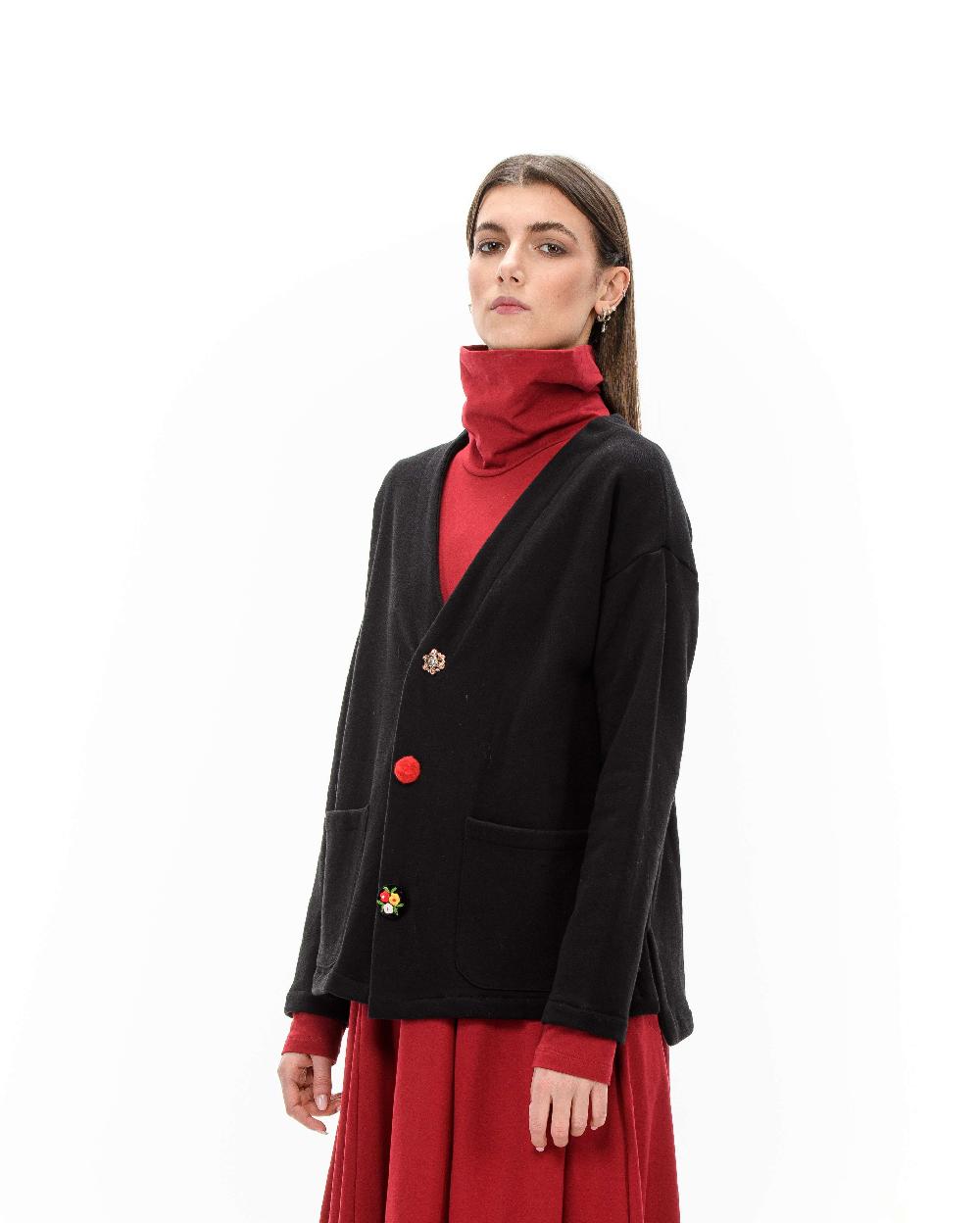 ROSÈ A POIS PIUMETTA Cardigan nero 2025