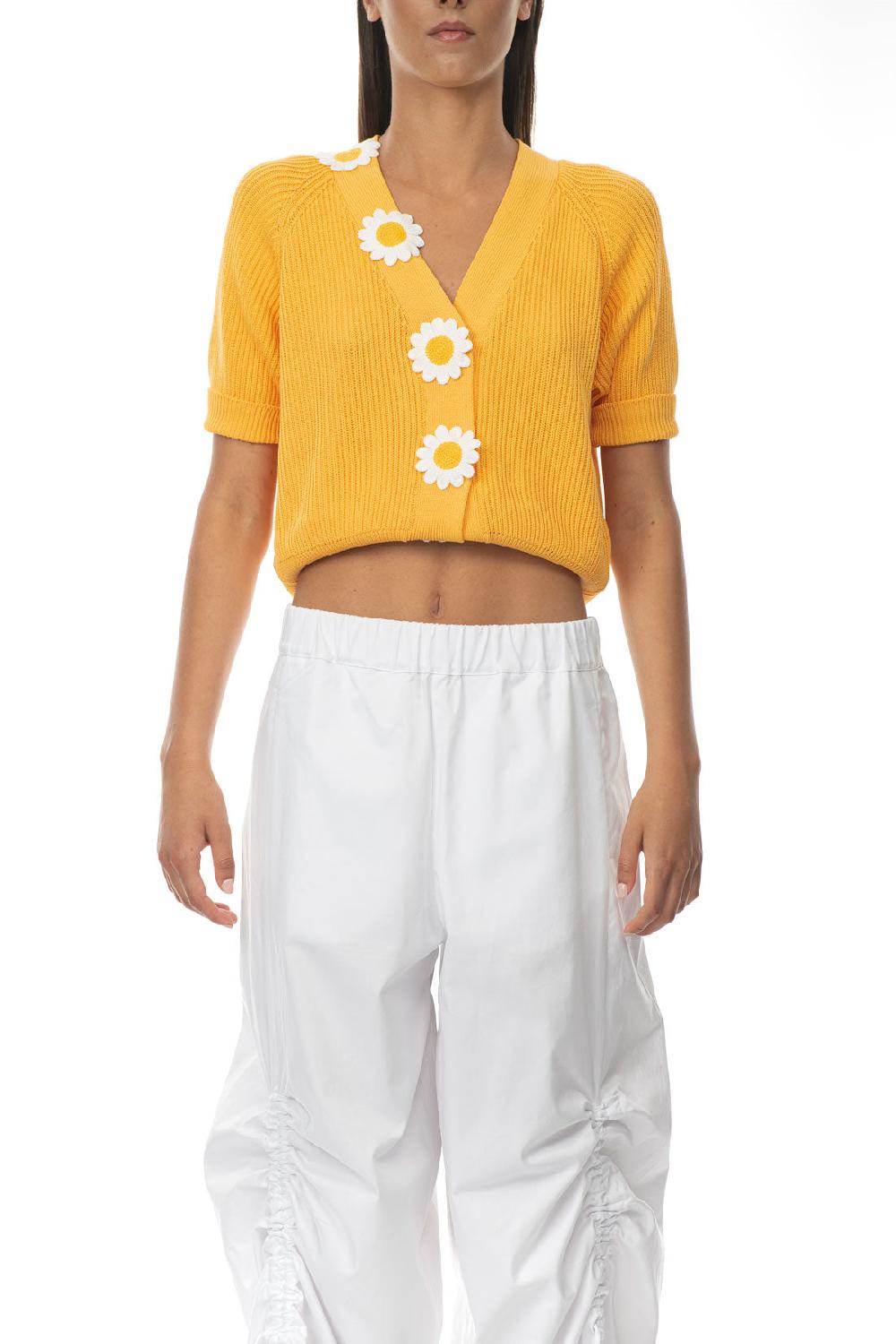 ROSÈ A POIS Ranocchio Pantalone Giallo Fino Al -60%