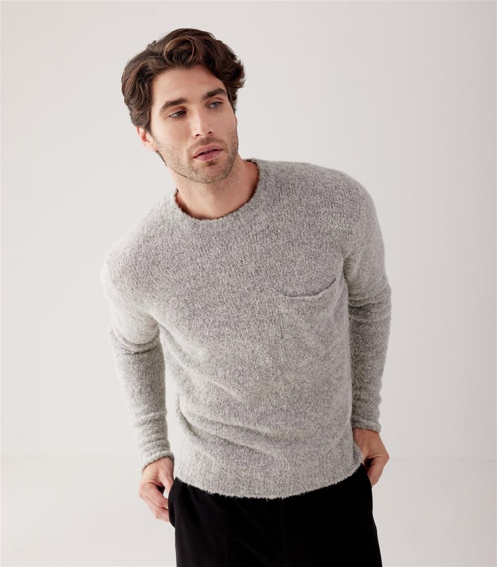 S.Moritz GIROCOLLO CON TASCONE LANA ALPACA/MERINO Consegna Veloce