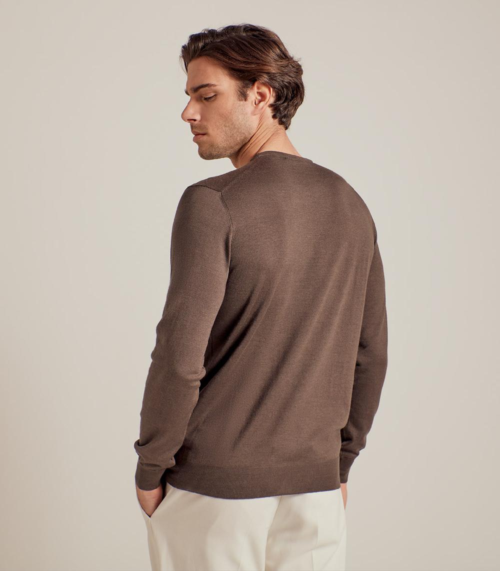 S.Moritz GIROCOLLO LANA SETA CASHMERE - CACAO I Più Venduti