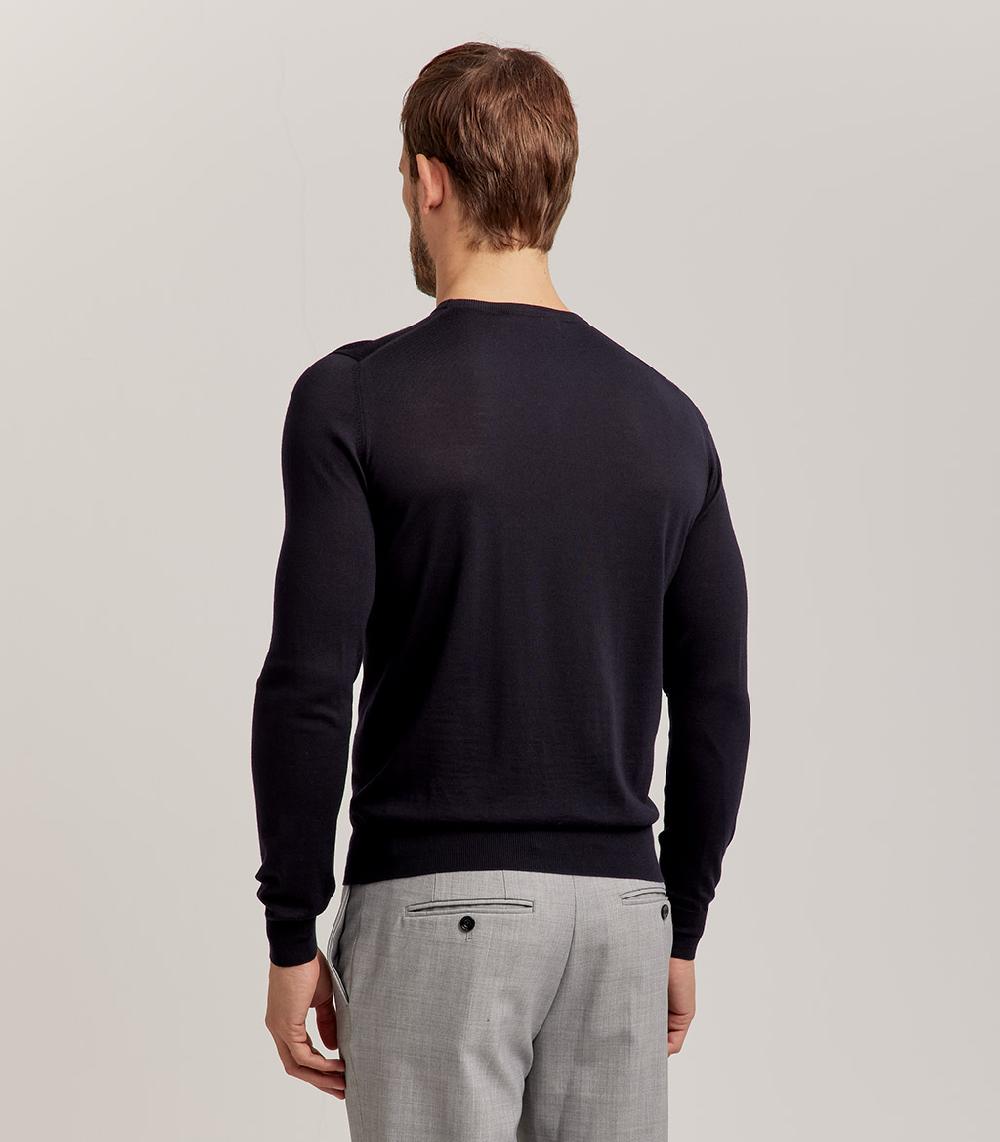 S.Moritz GIROCOLLO ROYAL MERINO - BLU NAVY Italia