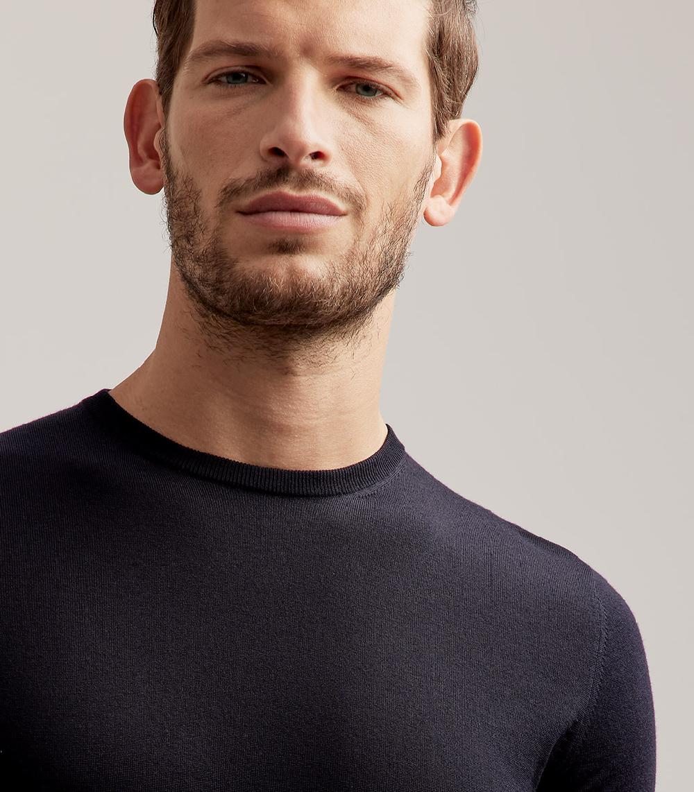 S.Moritz GIROCOLLO ROYAL MERINO - BLU NAVY Italia