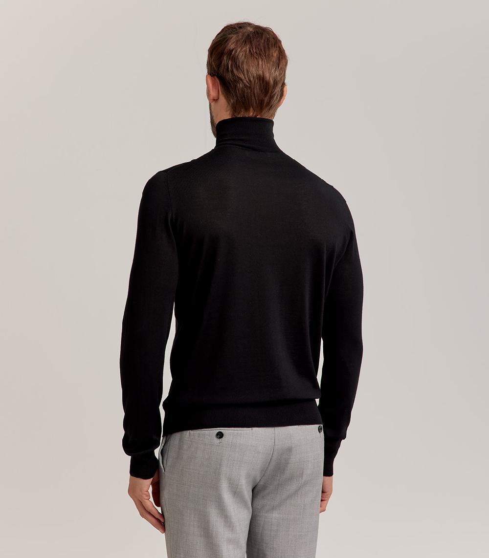 S.Moritz DOLCEVITA ROYAL MERINO - NERO Sottocosto