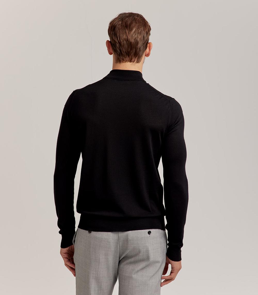S.Moritz LUPETTO ROYAL MERINO - NERO Online