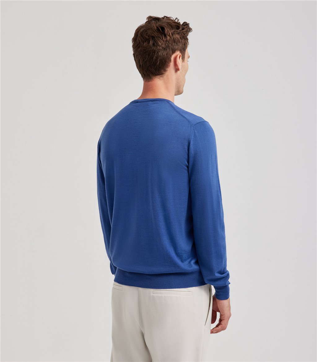 S.Moritz Maglia blu da uomo royal merino | S.Moritz Sito Ufficiale Vendita Calda