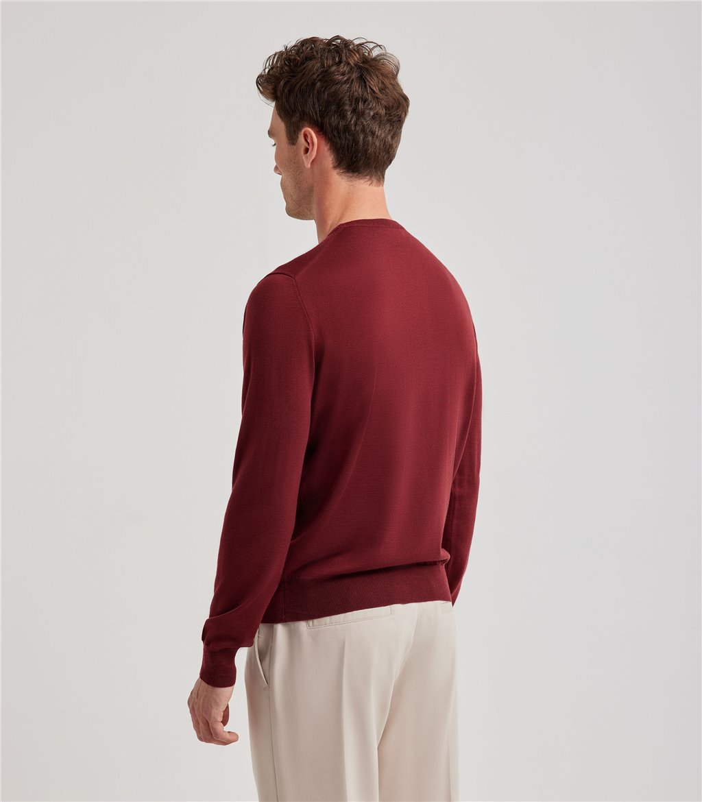 S.Moritz Maglia bordeaux da uomo royal merino | S.Moritz Sito Ufficiale Saldi Di Fabbrica