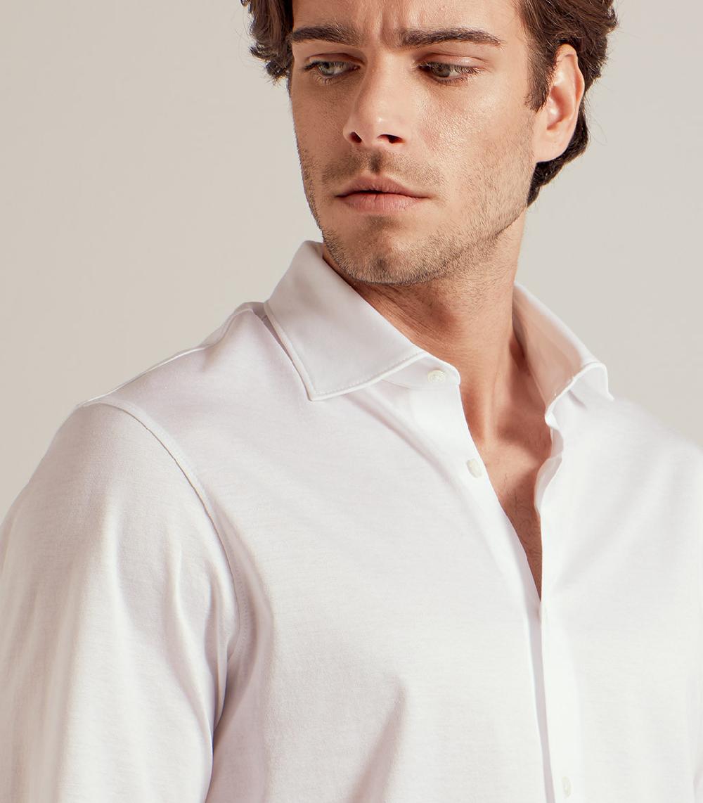 S.Moritz CAMICIA IN COTONE SUPERFINE - BIANCO 2025