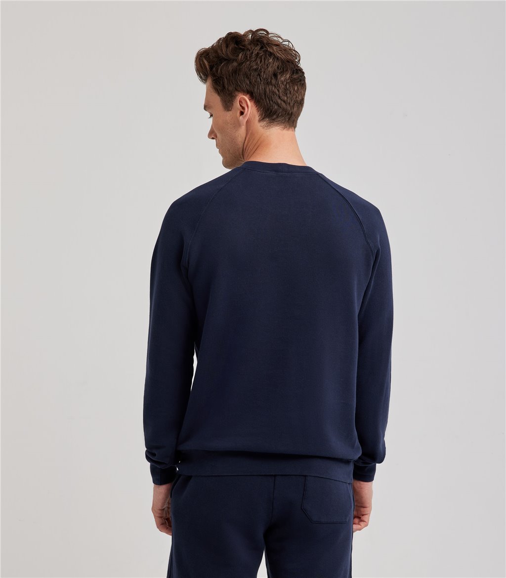 S.Moritz Felpa raglan da uomo blu navy | S.Moritz Sito Ufficiale Promozione