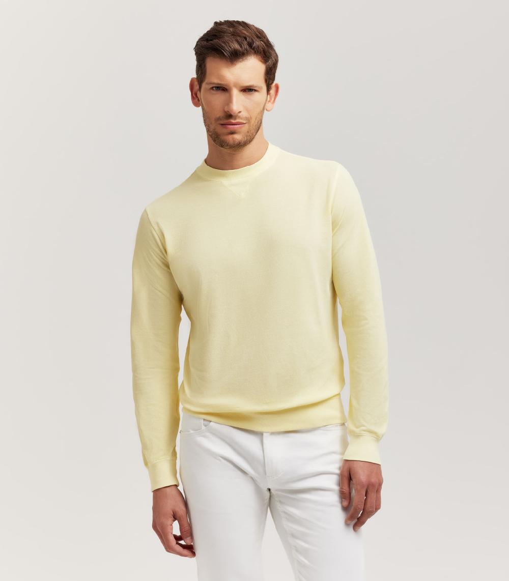 S.Moritz GIROCOLLO FELPA - COTONE PIQUET Shopping Online