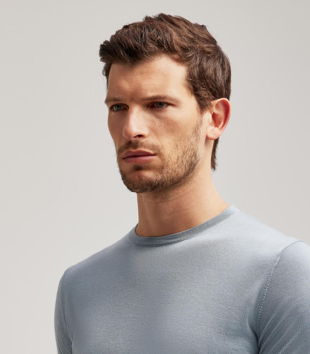 S.Moritz T-SHIRT - LANA SETA CASHMERE In Vendita