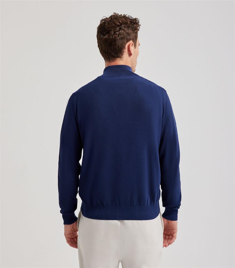 S.Moritz Cardigan da uomo collo alto punto riso | S.Moritz Sito Ufficiale I Più Venduti