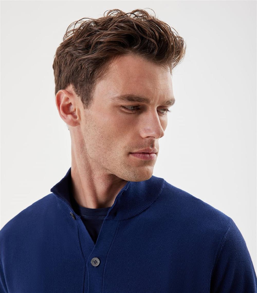 S.Moritz Cardigan da uomo collo alto punto riso | S.Moritz Sito Ufficiale I Più Venduti