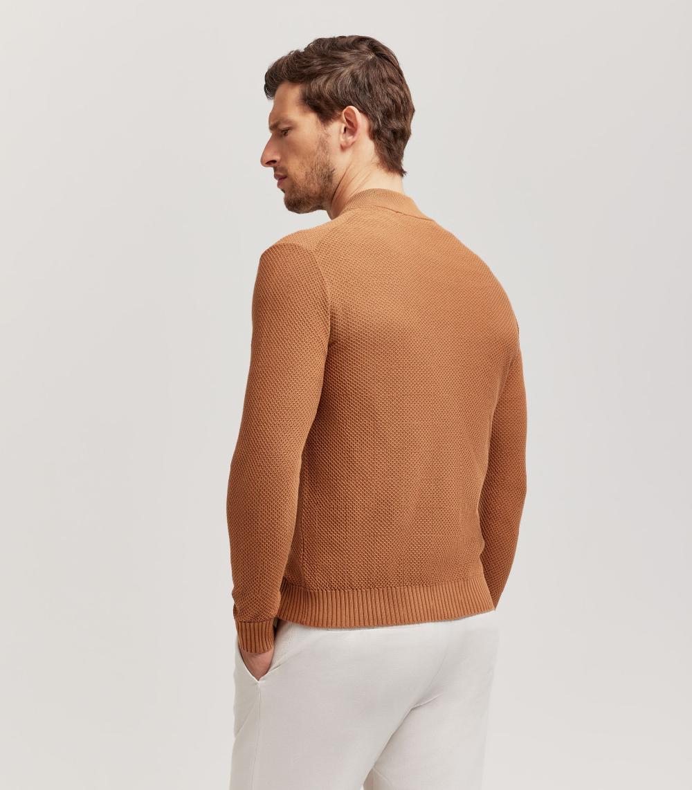 S.Moritz FULLZIP COLLO BOMBER NIDO D'APE - COTONE Nuova