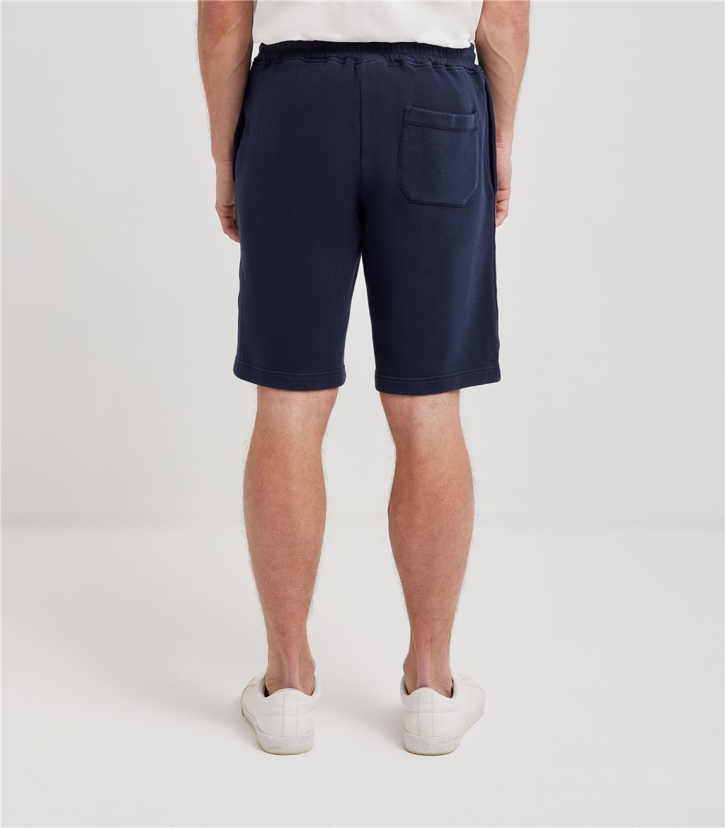 S.Moritz Bermuda da uomo in felpa blu navy | S.Moritz Sito Ufficiale Moda
