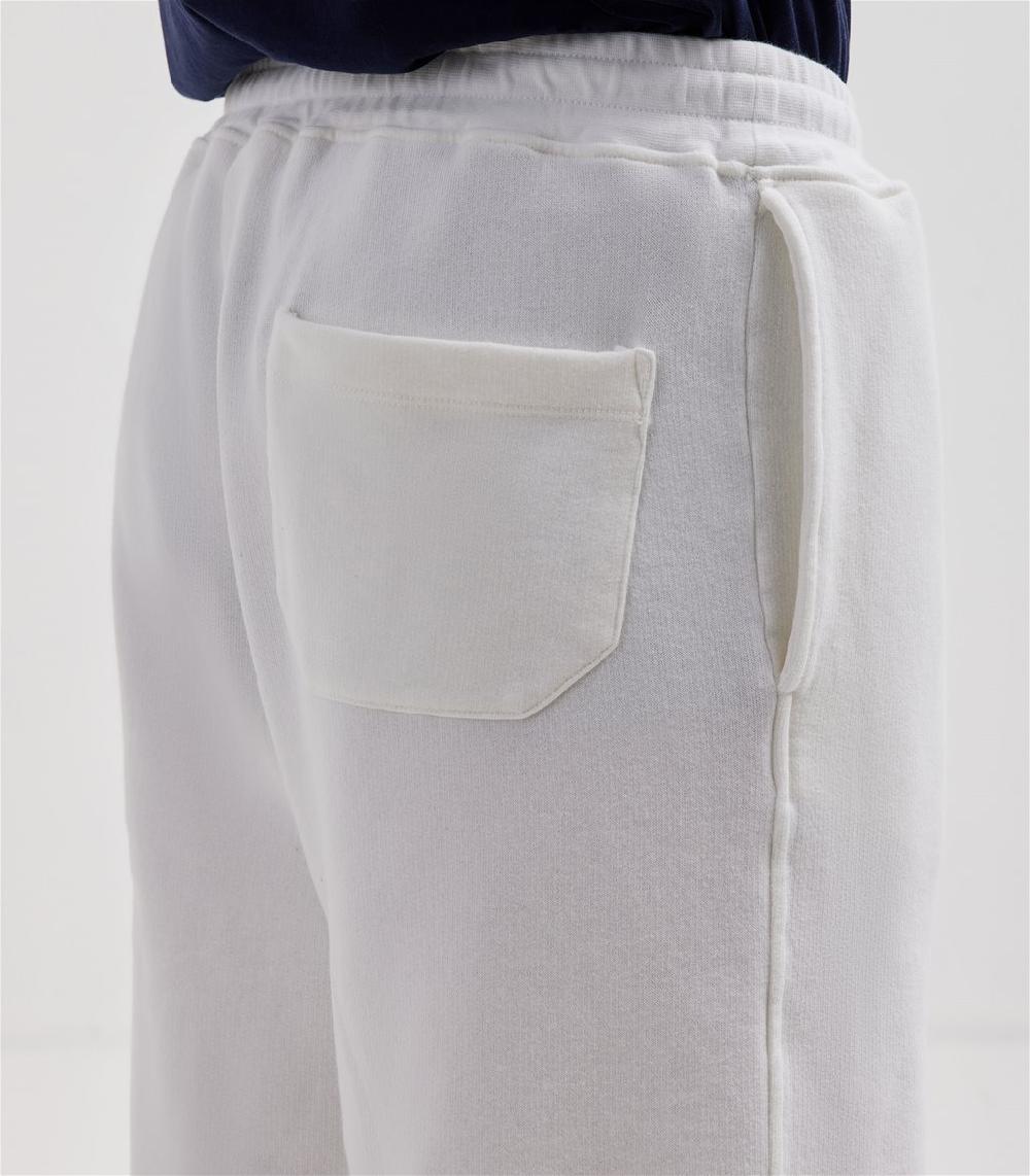S.Moritz Bermuda da uomo in felpa off white | S.Moritz Sito Ufficiale 2025