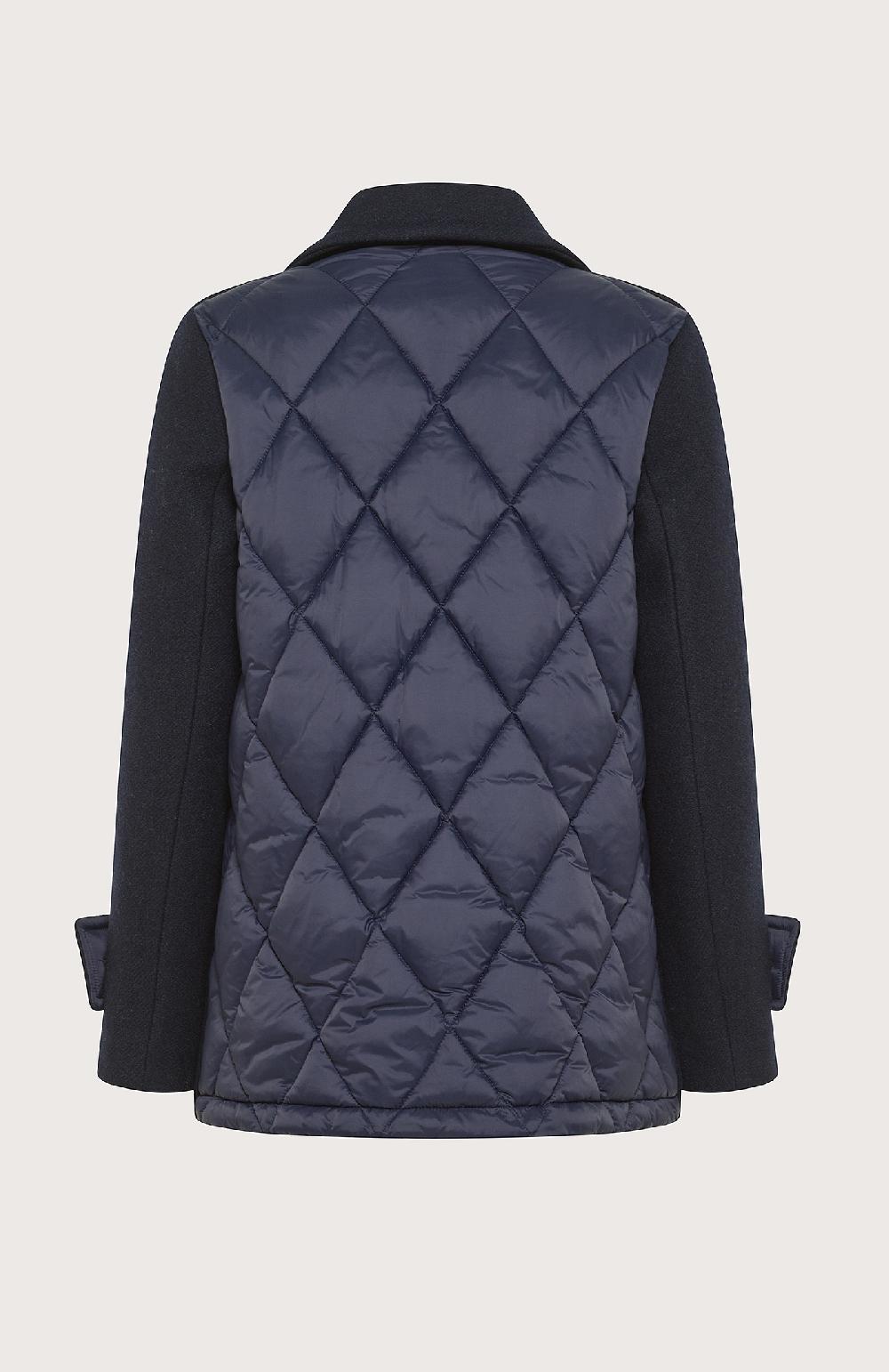 Seventy Cappotto corto doppiopetto bimateriale - Col. Blu Offerta