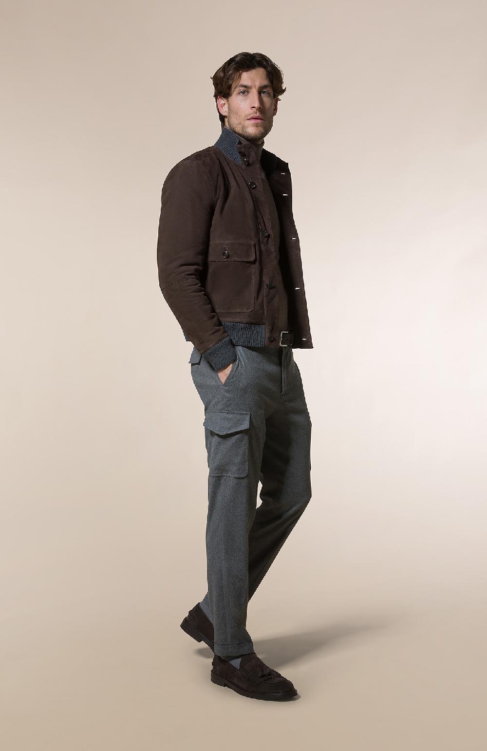 Seventy Giubbino in pelle scamosciata - Col. Marrone Vendite Flash