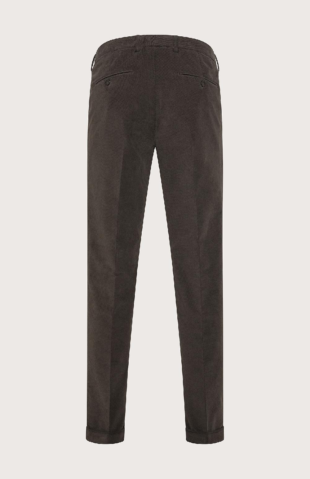 Seventy Pantalone chino in diagonale slegato stretch - Col. Marrone In Saldo