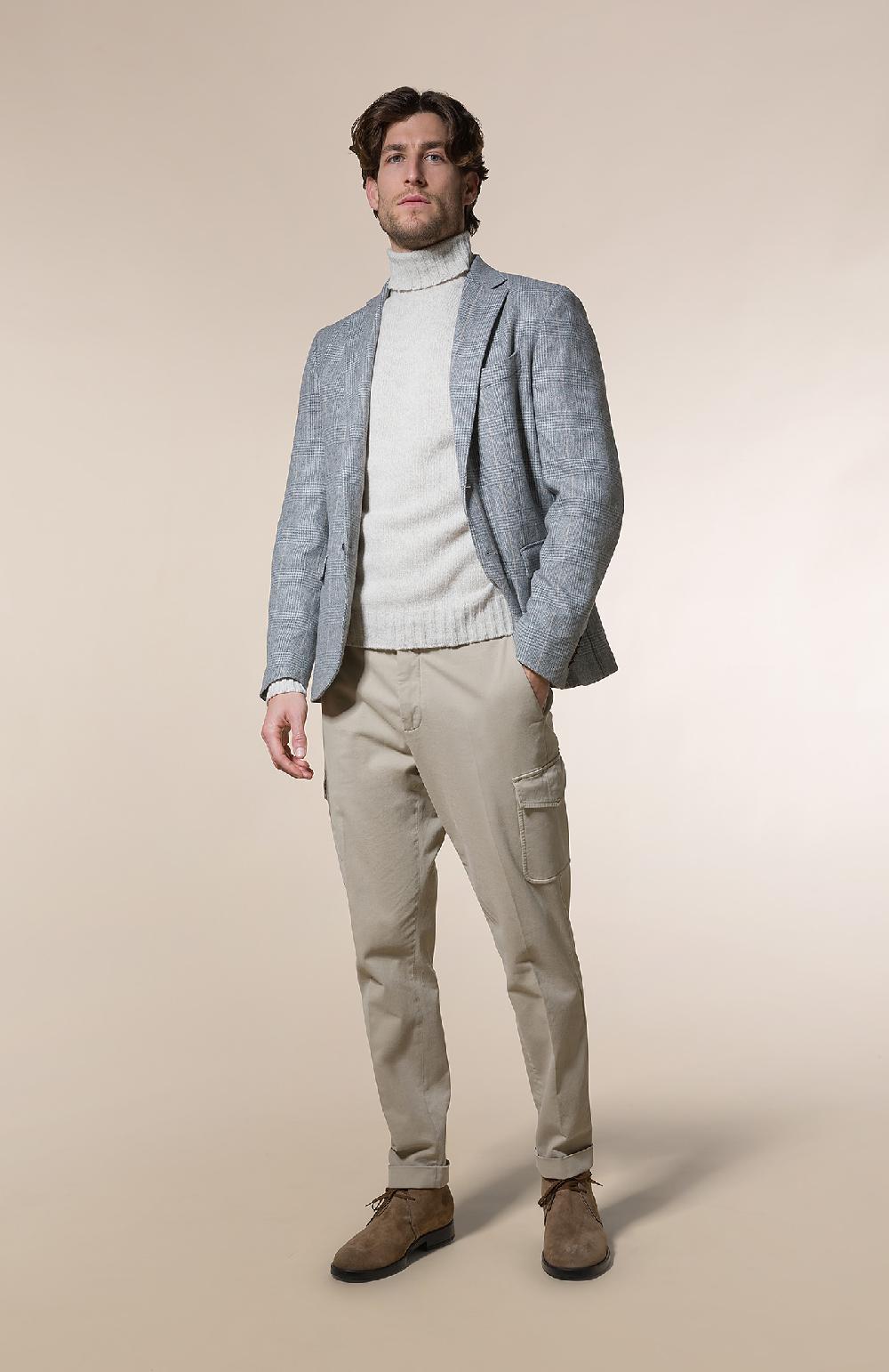 Seventy Maglione collo alto in mouliné - Col. Neutro Italy