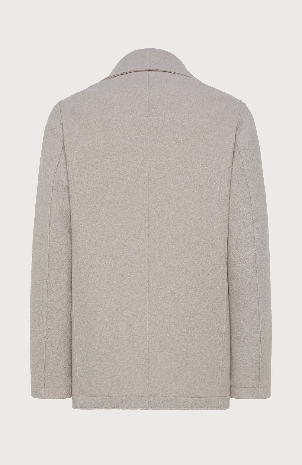 Seventy Cappotto corto doppiopetto in lana cotta pesante - Col. Neutro 2025