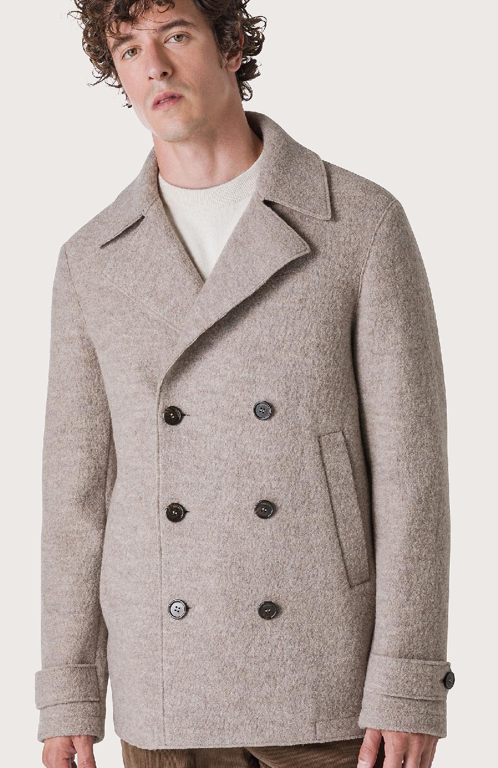Seventy Cappotto semifoderato con alamari - Col. Marrone Vendita