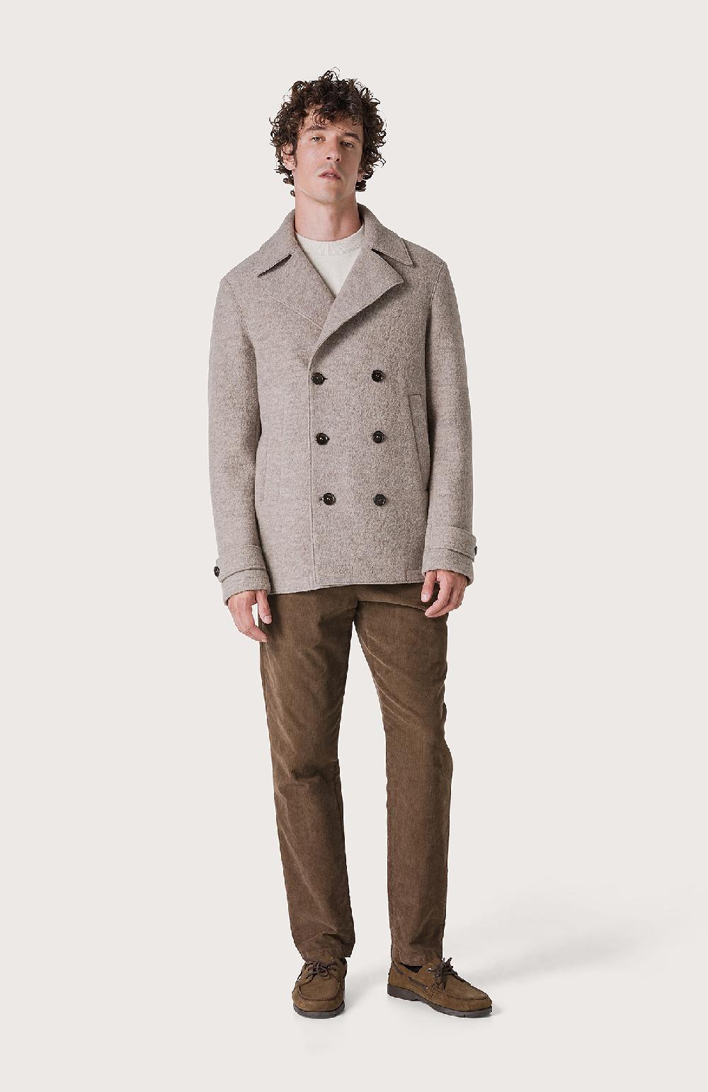 Seventy Cappotto semifoderato con alamari - Col. Marrone Vendita