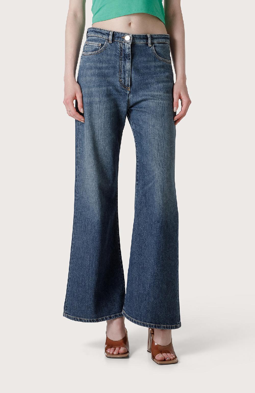 Seventy Pantalone denim a vita alta - Col. Blu Sconto